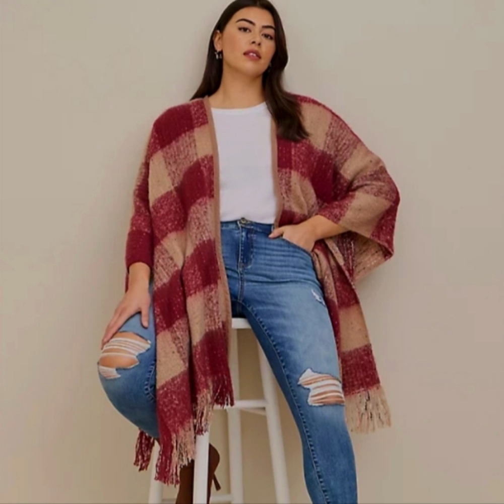 REVERSIBLE RUANA (similar to a pancho)